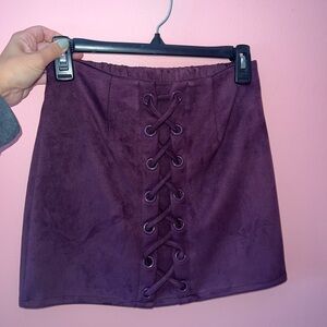Purple Mini Skirt